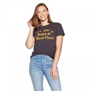 New It's Just a Bunch of Hocus Pocus Fifth Sun Halloween Tshirt Brown size S